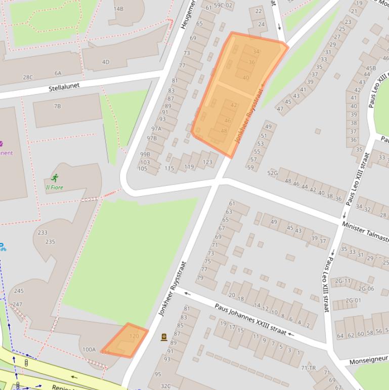 Kaart van postcodegebied 6221VV.