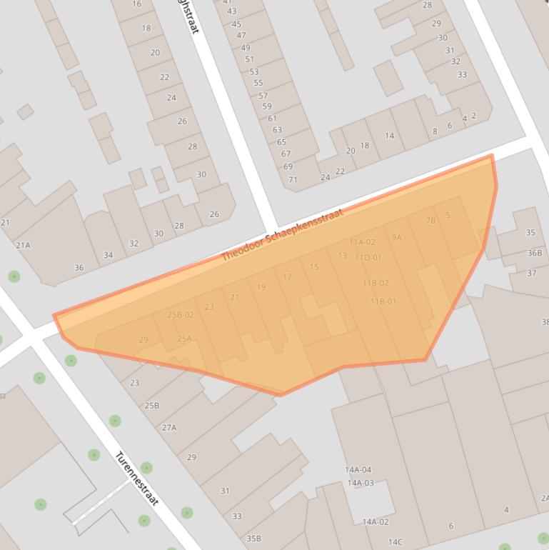 Kaart van postcodegebied 6221VX.