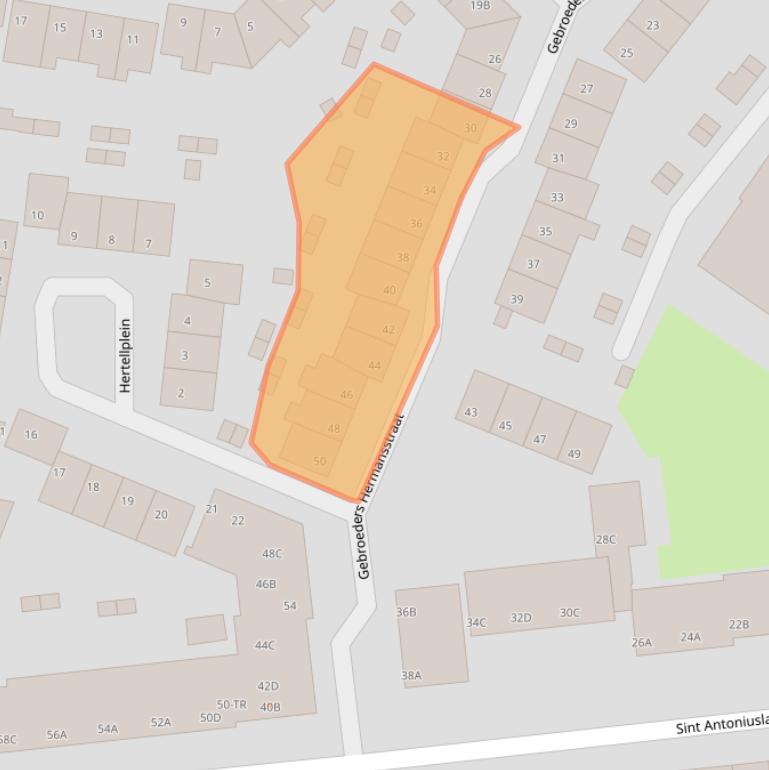 Kaart van postcodegebied 6221XN.