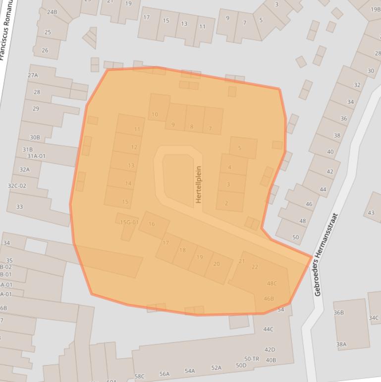 Kaart van postcodegebied 6221ZB.