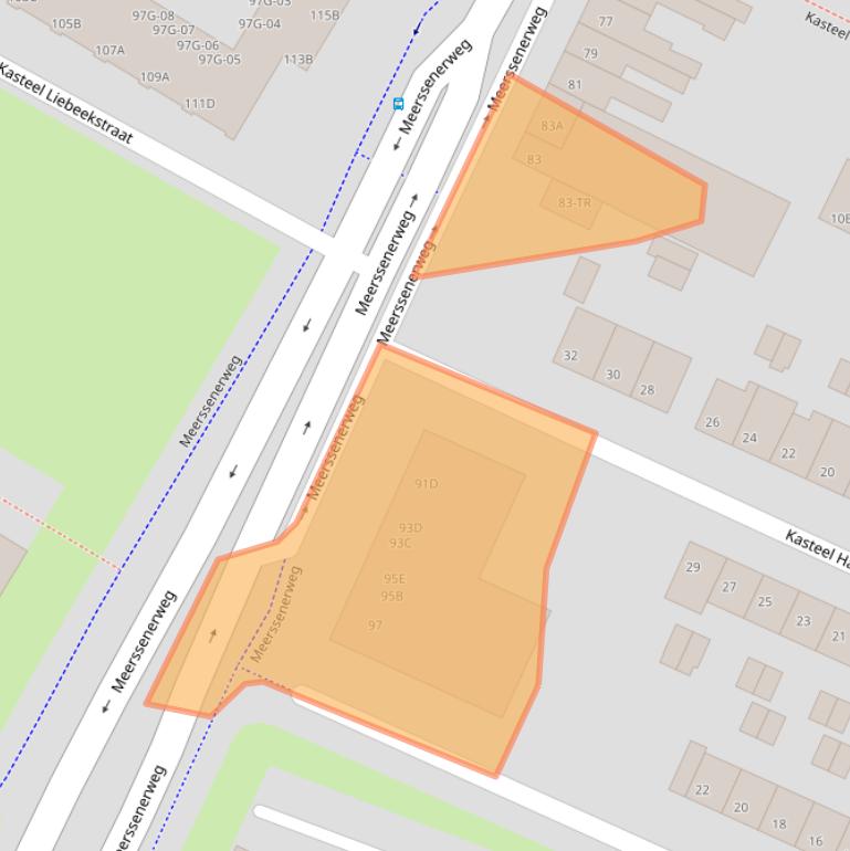 Kaart van postcodegebied 6222AJ.