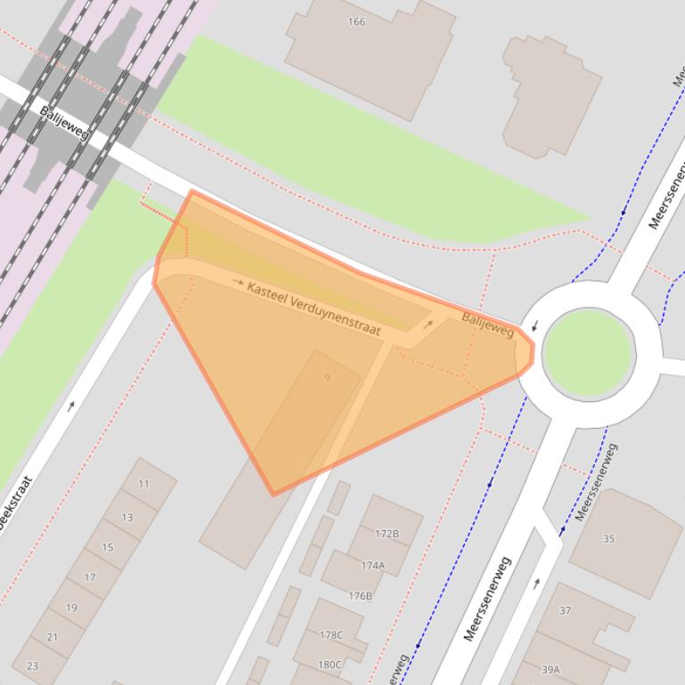 Kaart van postcodegebied 6222AW.