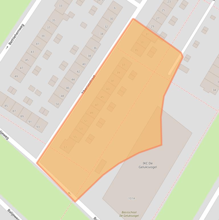 Kaart van postcodegebied 6222BR.