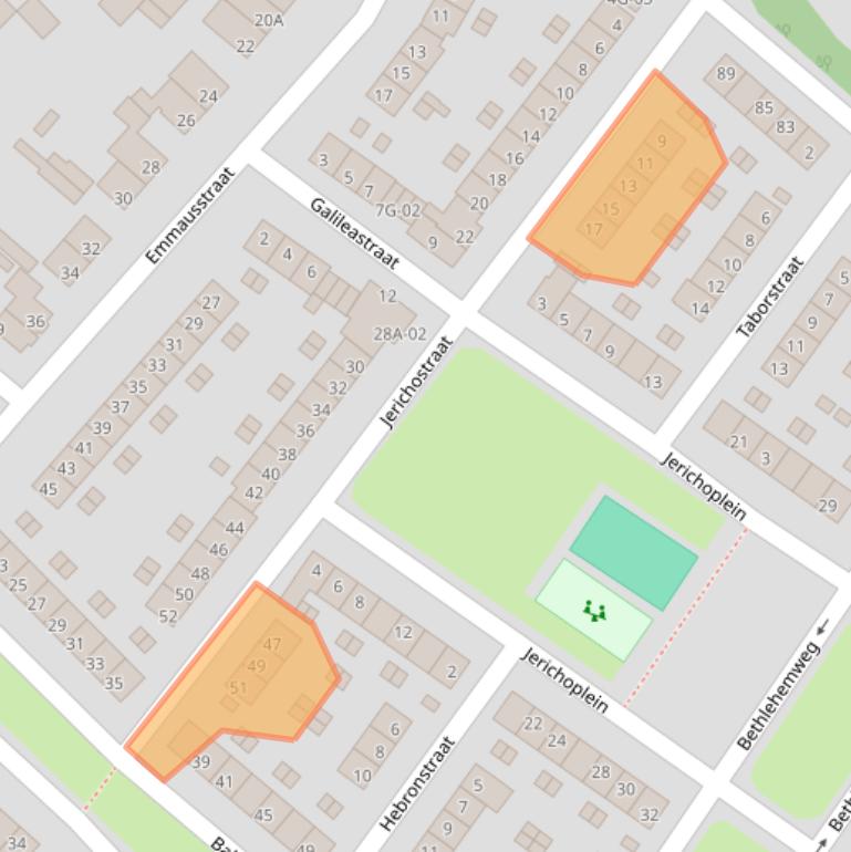 Kaart van postcodegebied 6222CD.