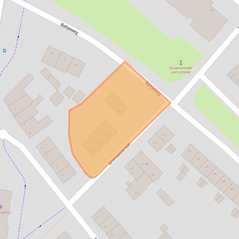 Kaart van postcodegebied 6222CK.