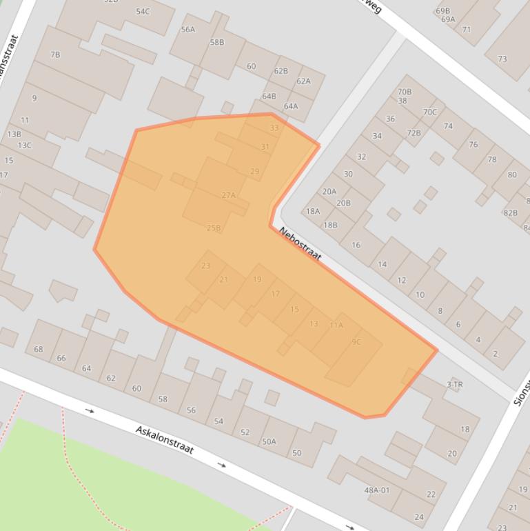 Kaart van postcodegebied 6222CM.