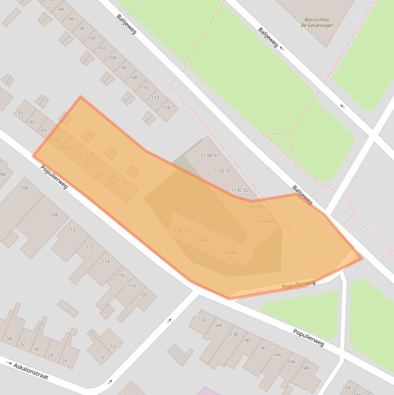 Kaart van postcodegebied 6222CR.