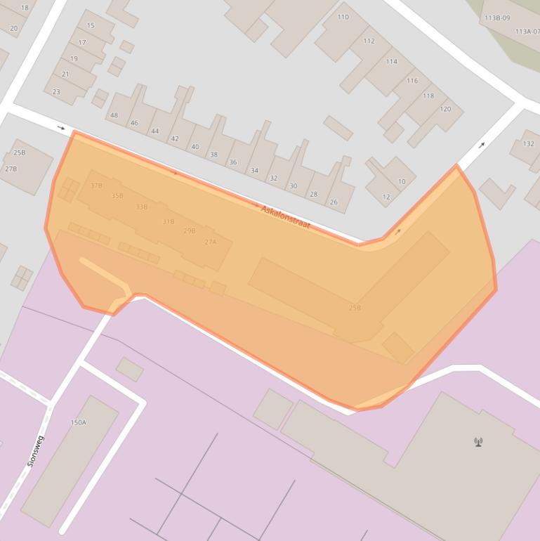 Kaart van postcodegebied 6222CV.