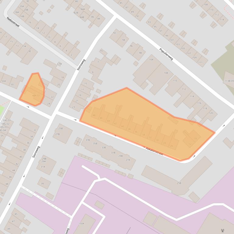 Kaart van postcodegebied 6222CX.