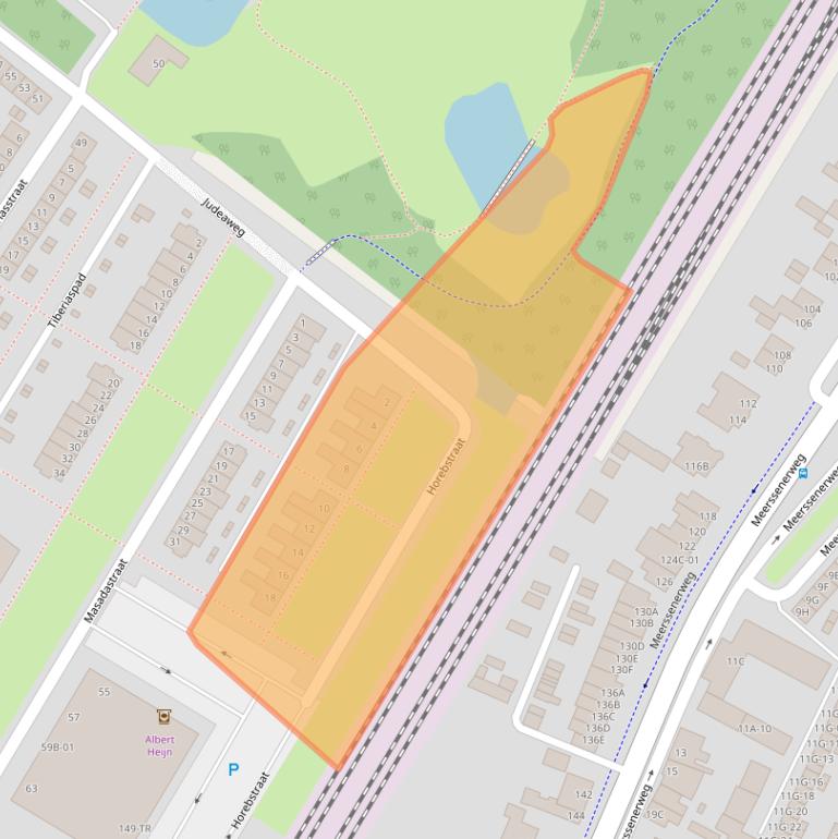 Kaart van postcodegebied 6222DX.