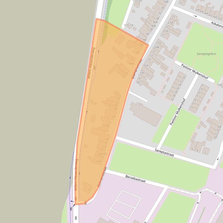 Kaart van postcodegebied 6222ED.