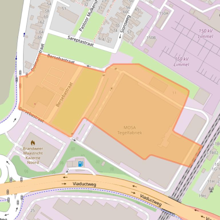 Kaart van postcodegebied 6222EN.