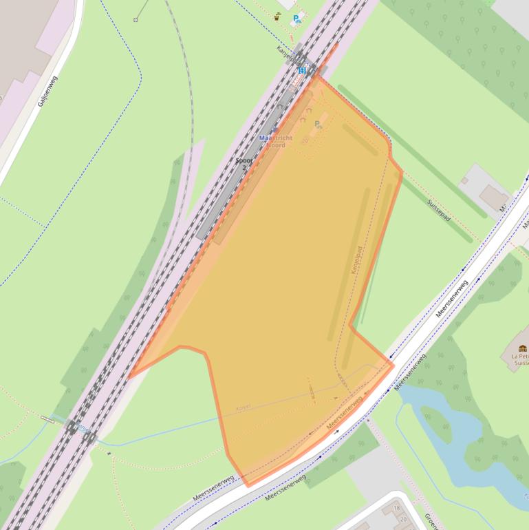 Kaart van postcodegebied 6222ND.