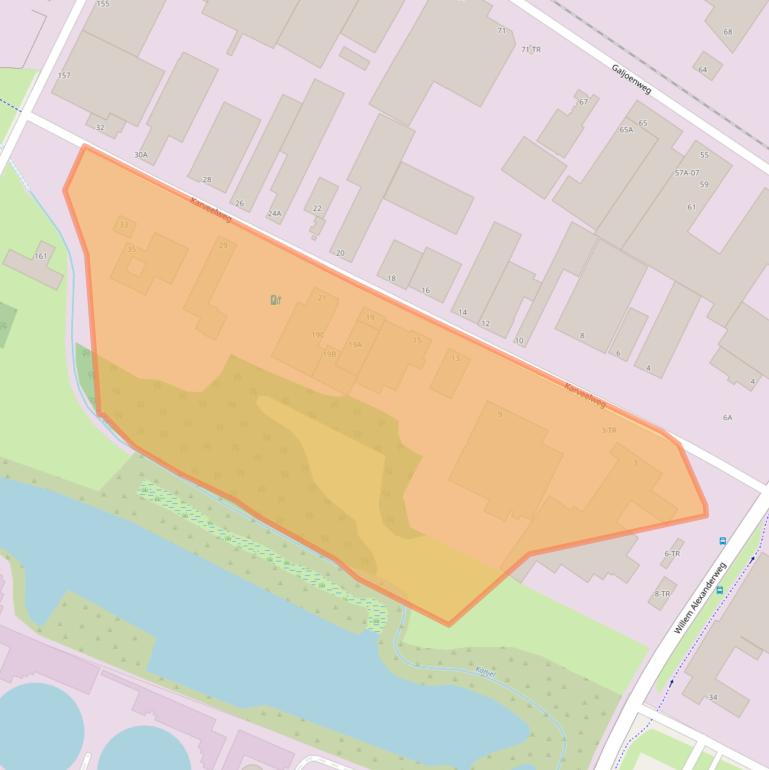 Kaart van postcodegebied 6222NJ.