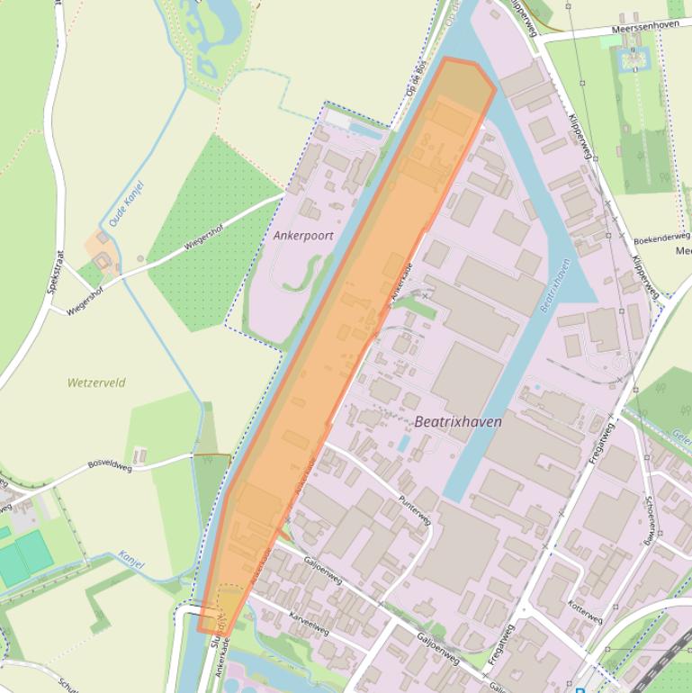 Kaart van postcodegebied 6222NM.