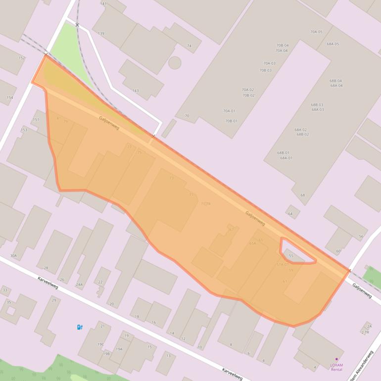 Kaart van postcodegebied 6222NT.