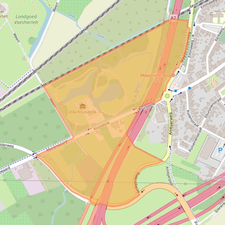 Kaart van postcodegebied 6222PH.