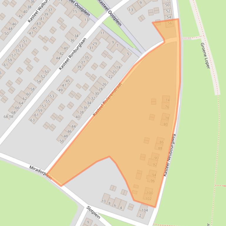 Kaart van postcodegebied 6222SH.