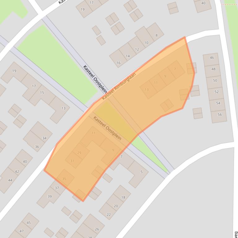 Kaart van postcodegebied 6222SN.