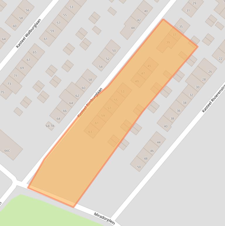 Kaart van postcodegebied 6222SP.