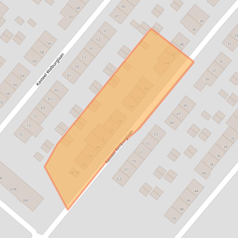 Kaart van postcodegebied 6222ST.