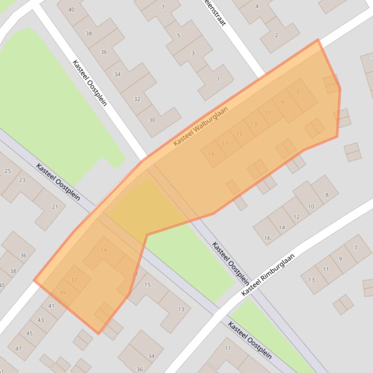 Kaart van postcodegebied 6222SV.