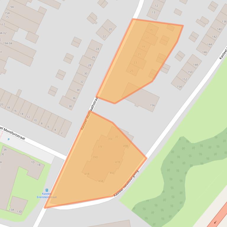 Kaart van postcodegebied 6222TJ.