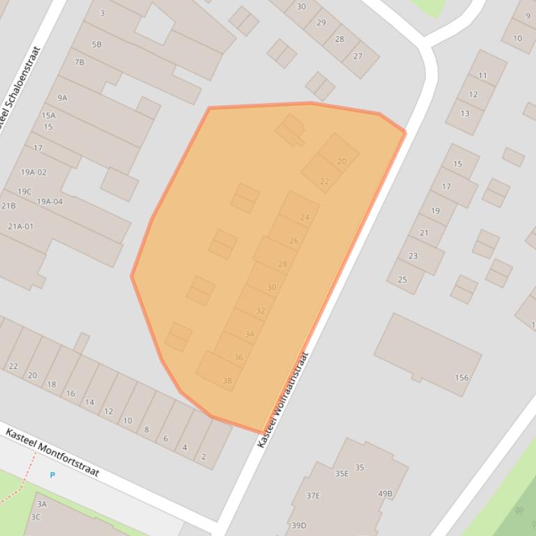 Kaart van postcodegebied 6222TL.