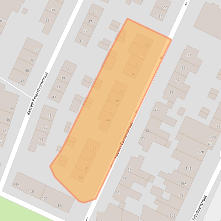 Kaart van postcodegebied 6222TT.