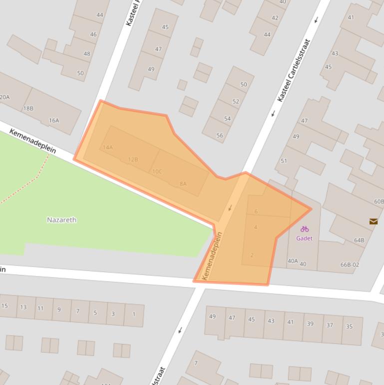 Kaart van postcodegebied 6222VE.