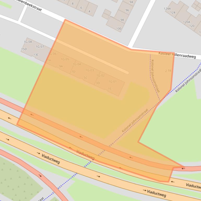 Kaart van postcodegebied 6222XG.