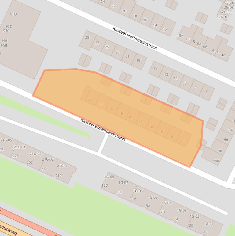 Kaart van postcodegebied 6222XK.