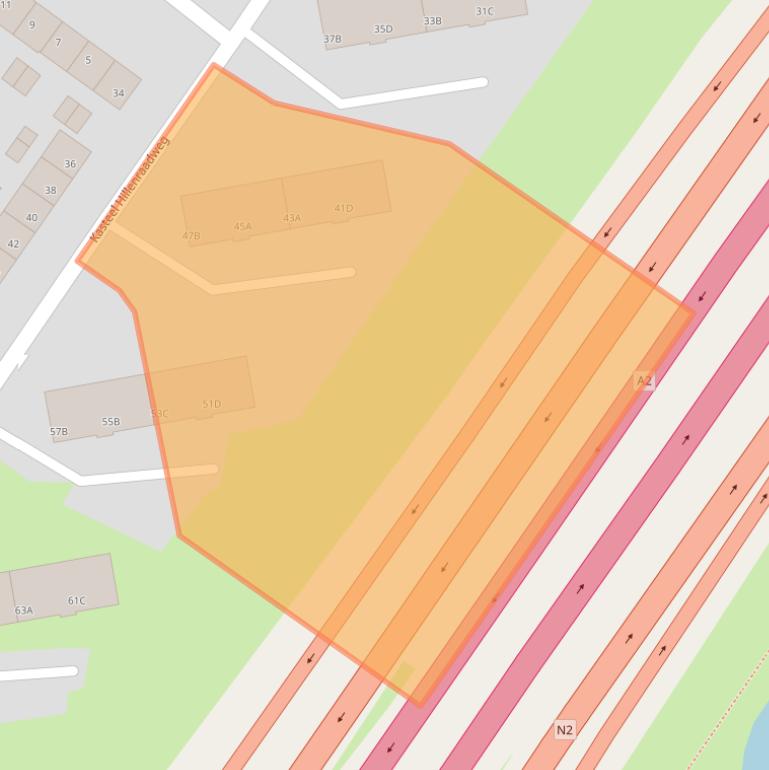 Kaart van postcodegebied 6222XN.