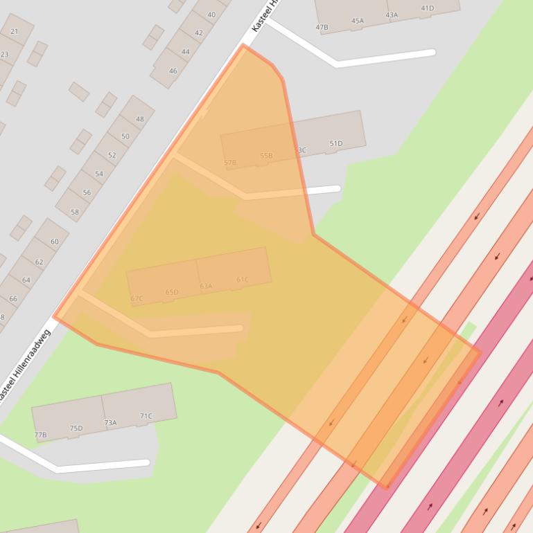 Kaart van postcodegebied 6222XP.