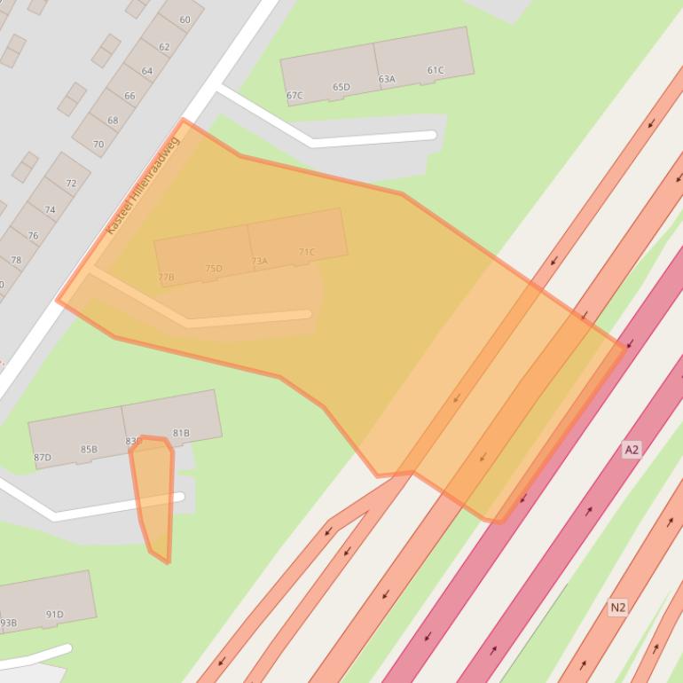 Kaart van postcodegebied 6222XR.