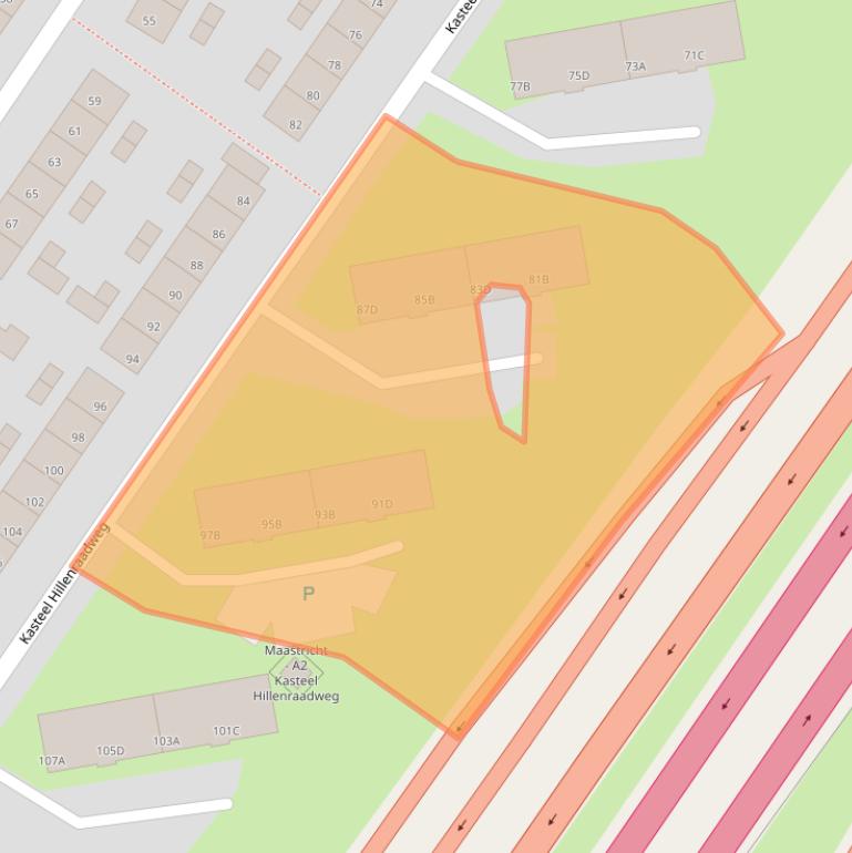 Kaart van postcodegebied 6222XS.