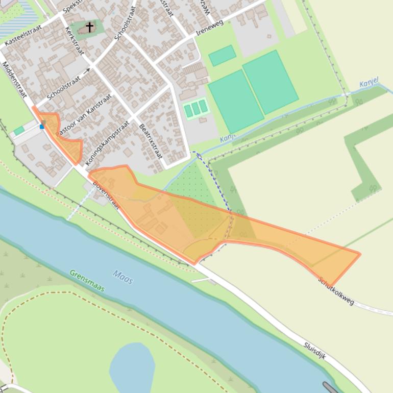 Kaart van postcodegebied 6223AC.