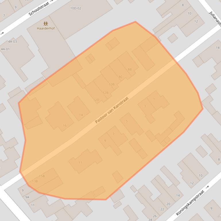 Kaart van postcodegebied 6223AG.