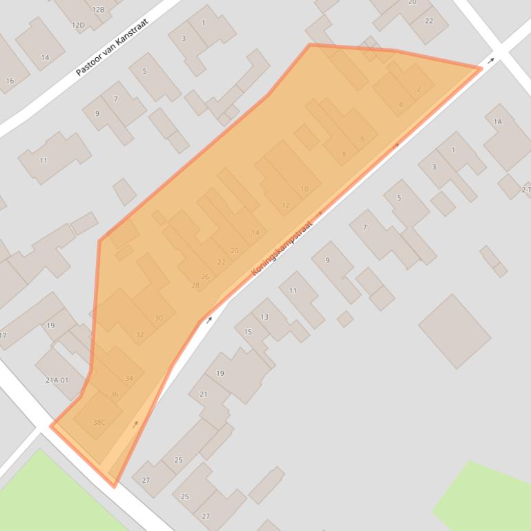 Kaart van postcodegebied 6223AJ.