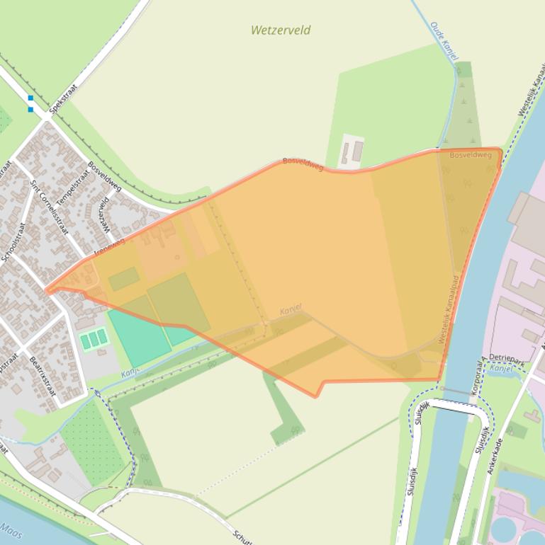 Kaart van postcodegebied 6223AW.