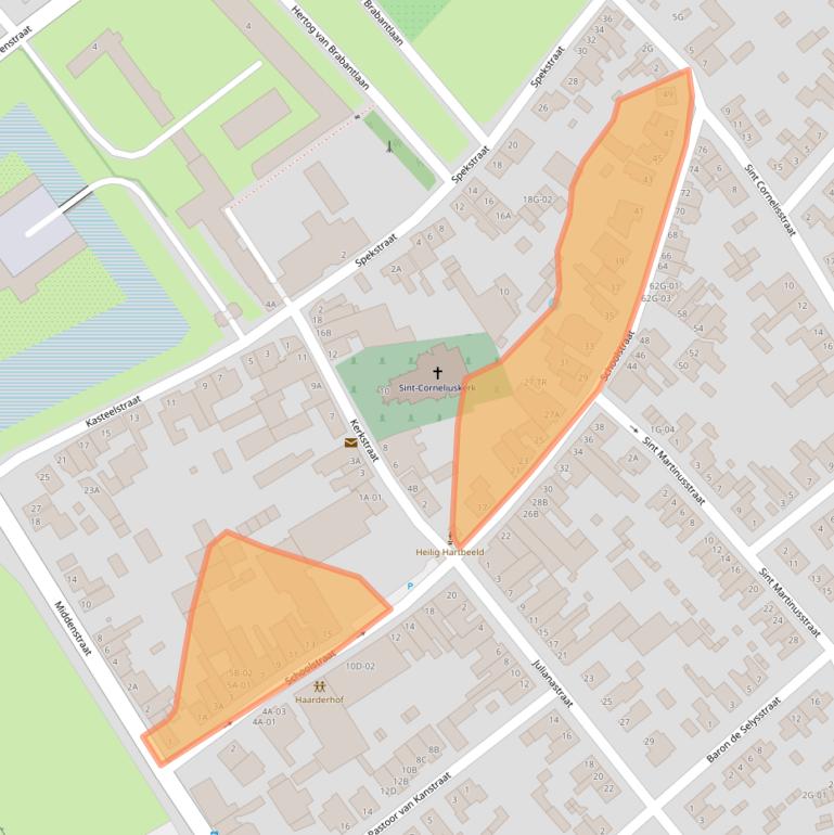 Kaart van postcodegebied 6223BD.