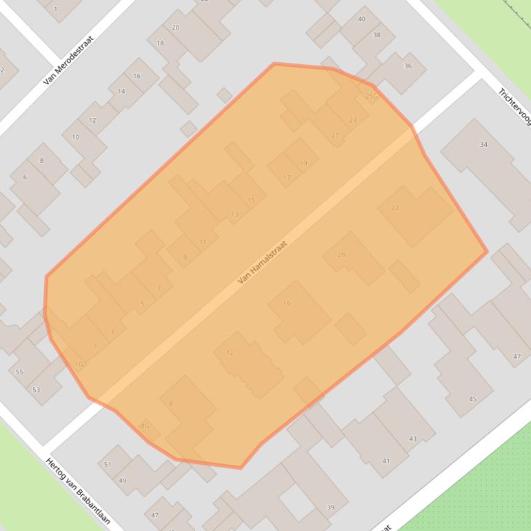 Kaart van postcodegebied 6223CL.