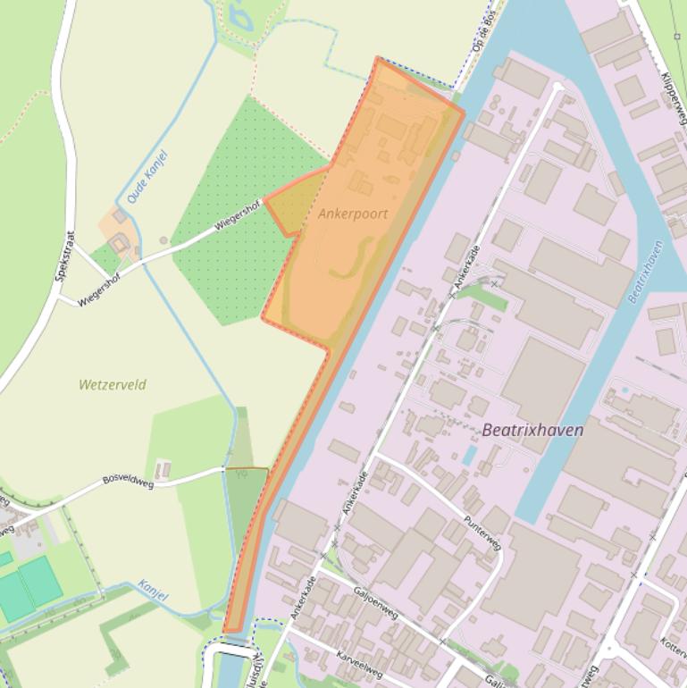 Kaart van postcodegebied 6223EP.