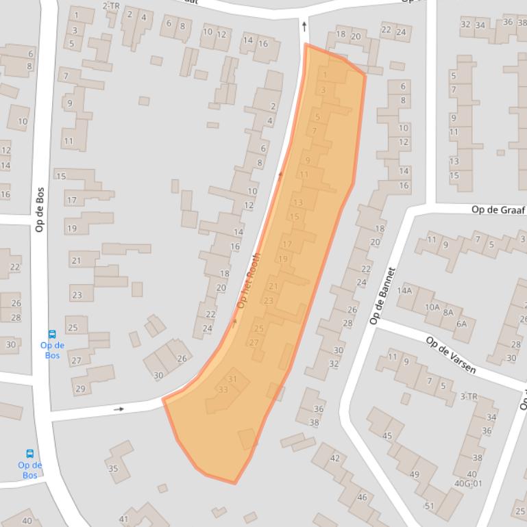 Kaart van postcodegebied 6223GA.