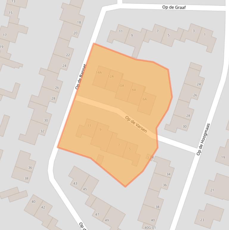 Kaart van postcodegebied 6223GH.