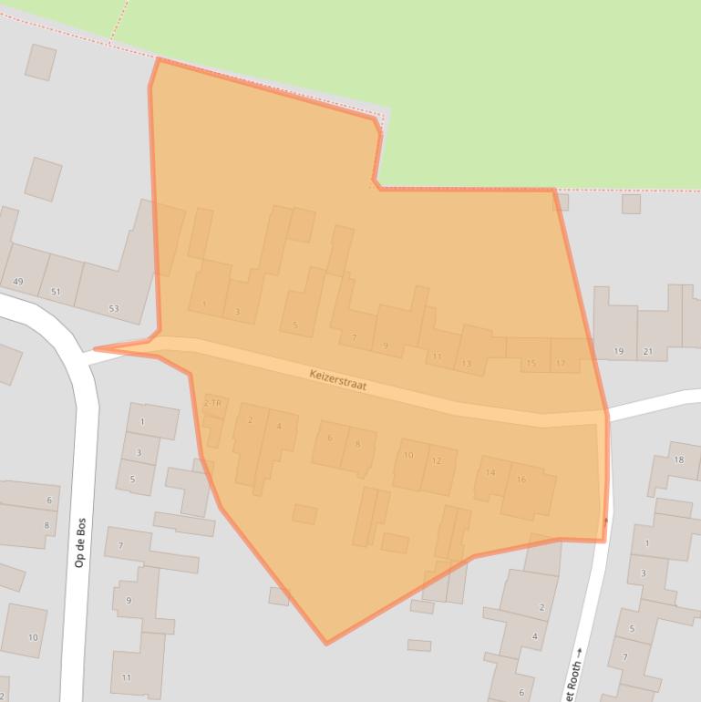 Kaart van postcodegebied 6223GR.