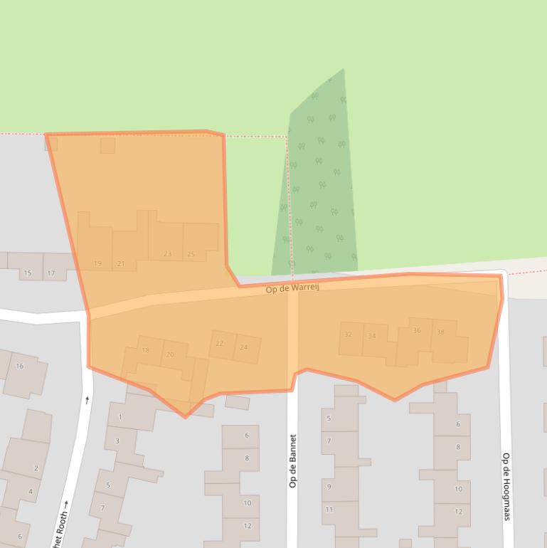 Kaart van postcodegebied 6223GS.