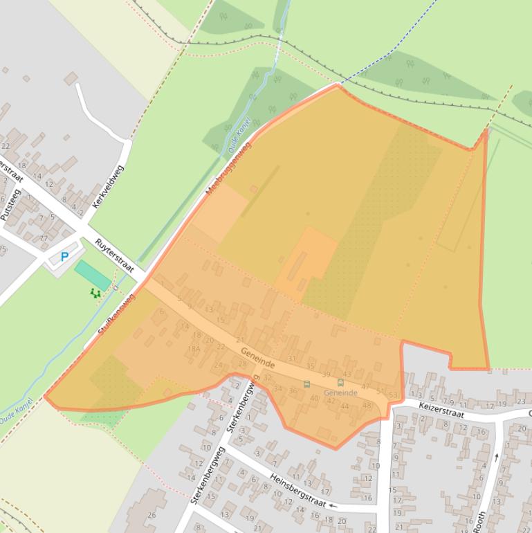 Kaart van postcodegebied 6223GT.