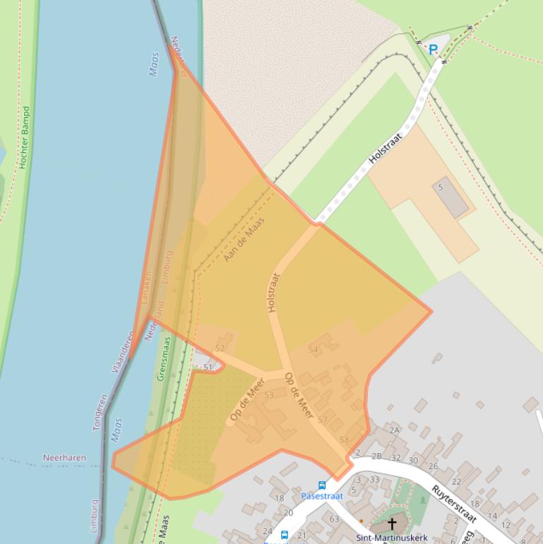 Kaart van postcodegebied 6223GW.