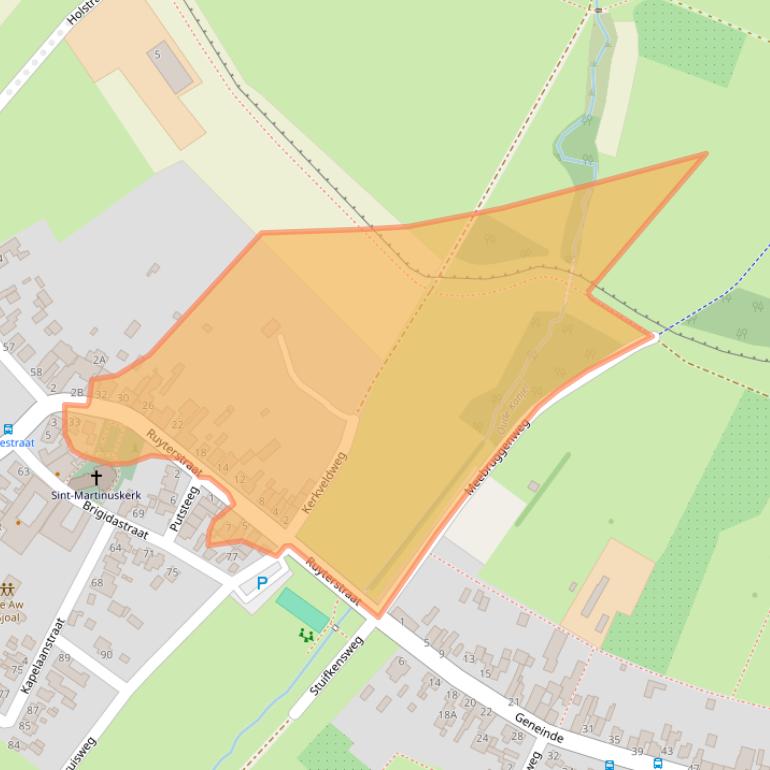 Kaart van postcodegebied 6223GX.